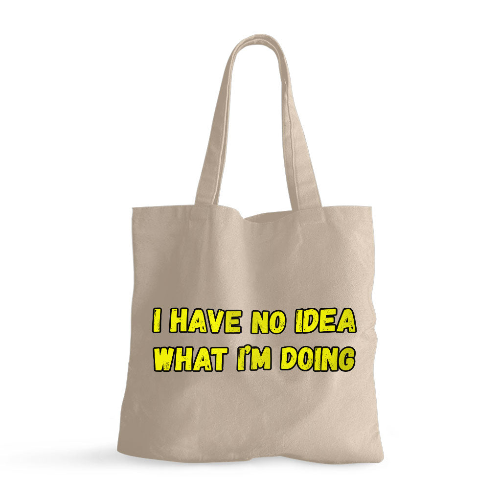 Funny Quote Small Tote Bag - Trendy Shopping Bag - Graphic Tote Bag