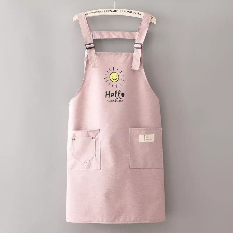 Korean-Style Waterproof Cooking Apron