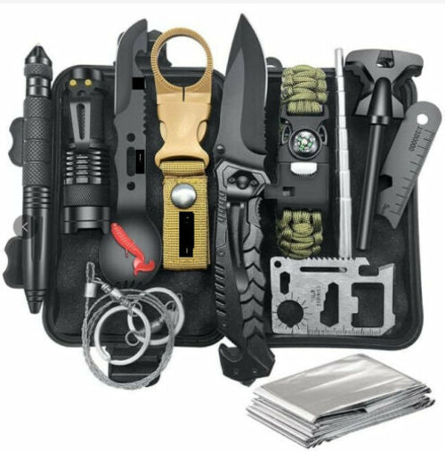 Tactical Outdoor Camping Survival Gear Kit Hunting Emergency SOS EDC