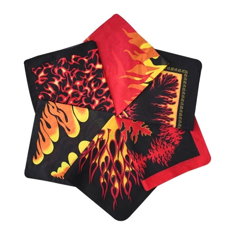 21" Unisex Flame Bandana