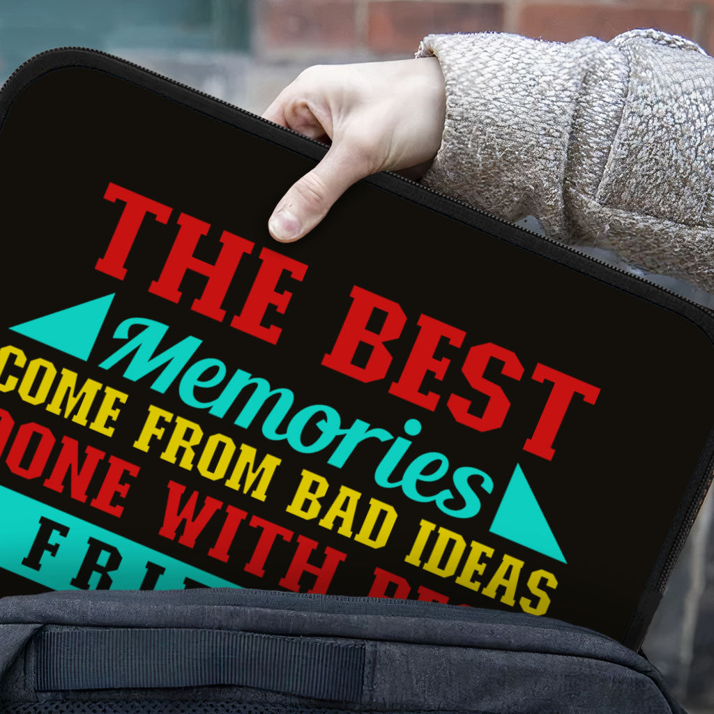 Best Friend Quotes iPad Sleeve - Funny Design Tablet Sleeve - Graphic Carrying Case