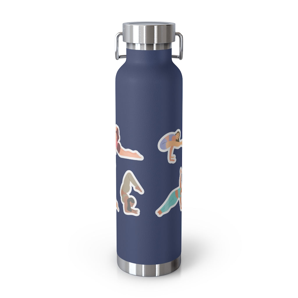 Yoga Poses Find Your Balance Insulated Bottle 22oz