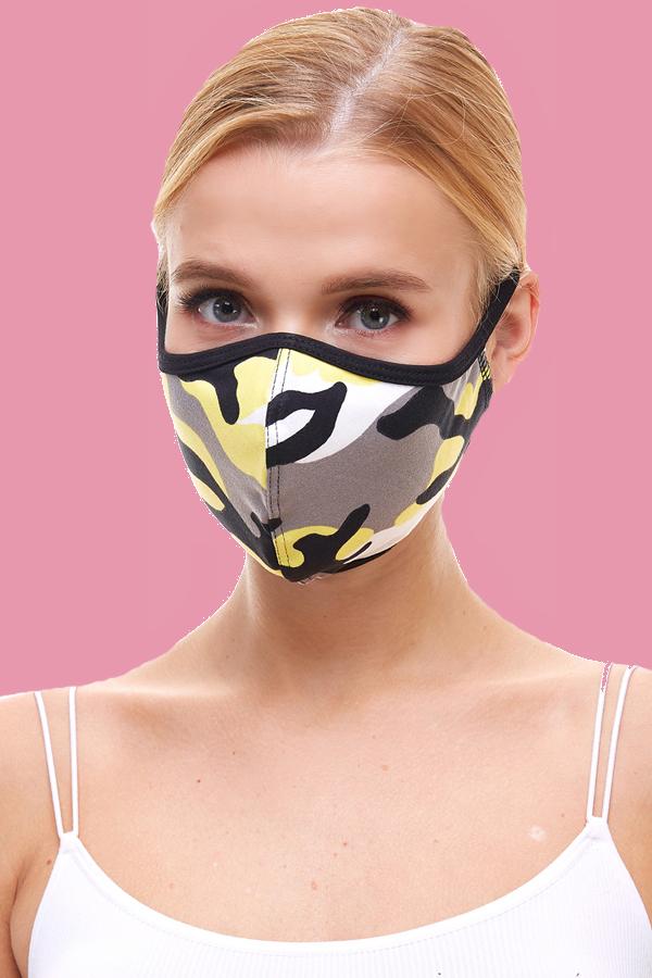 USA made Camouflage fashion cloth fabric face masks - AMAZON