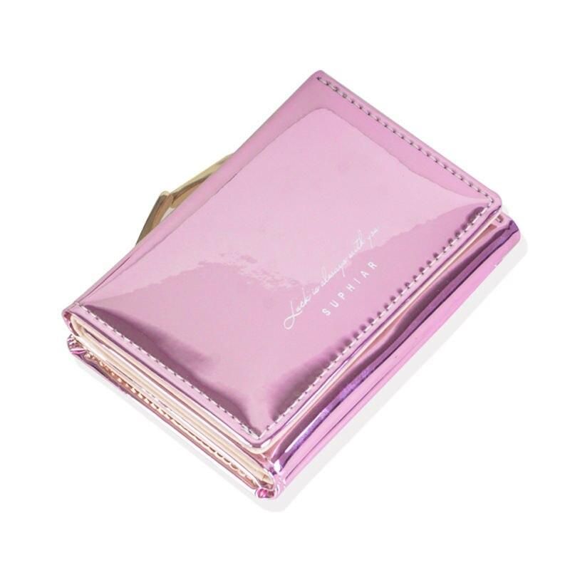 Chic Short Ladies' Wallet in PU Leather