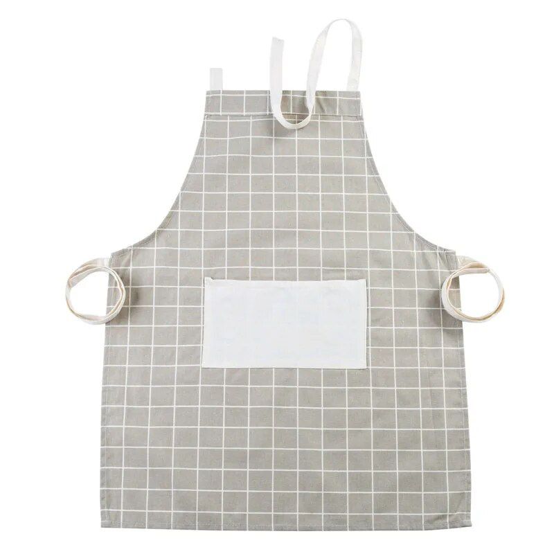 Adjustable Cotton Linen Chef Apron