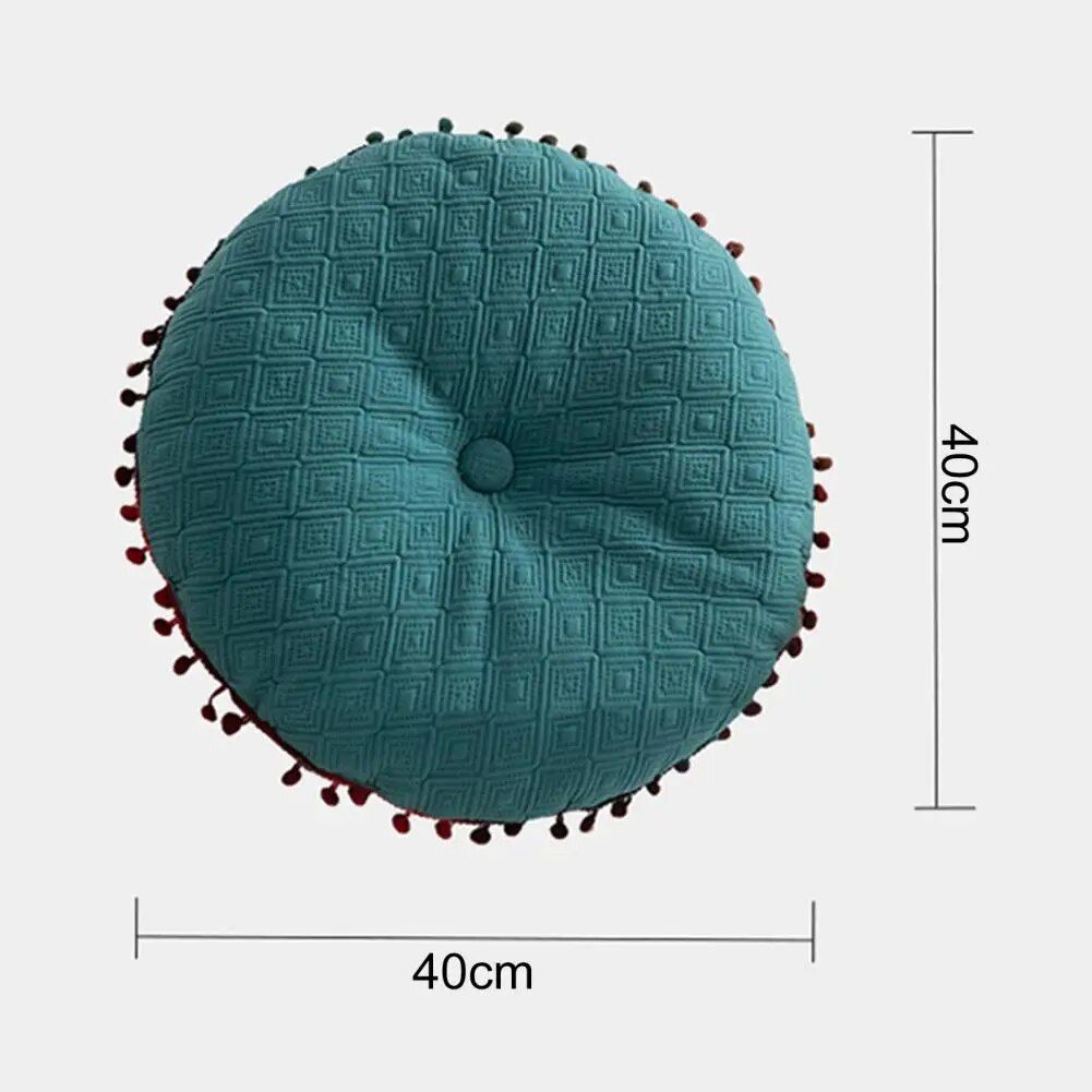 Round Tassel Throw Pillow