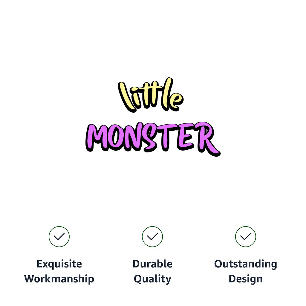 Little Monster Dog Polo Shirt - Unique Dog T-Shirt - Word Print Dog Clothing