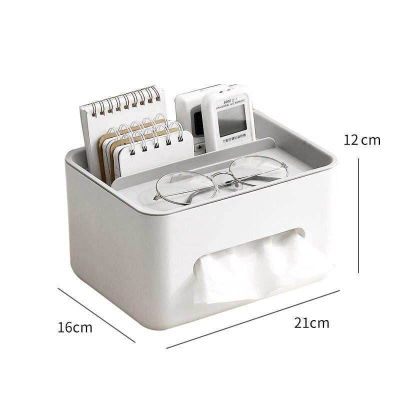 All-in-One Desktop Organizer and Tissue Box