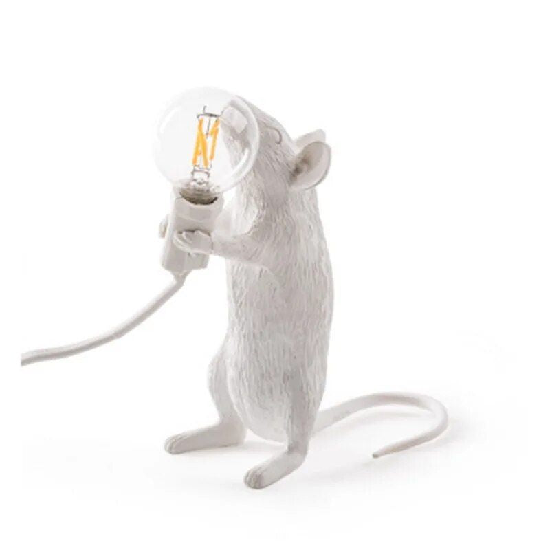 Charming Mouse-Shaped Night Lamp - Modern Tabletop Decorative Light for Home & Bedroom