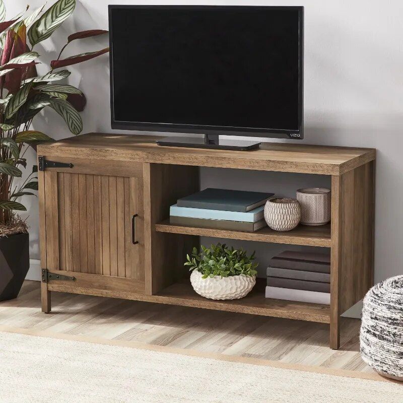 Rustic Gray Farmhouse TV Stand