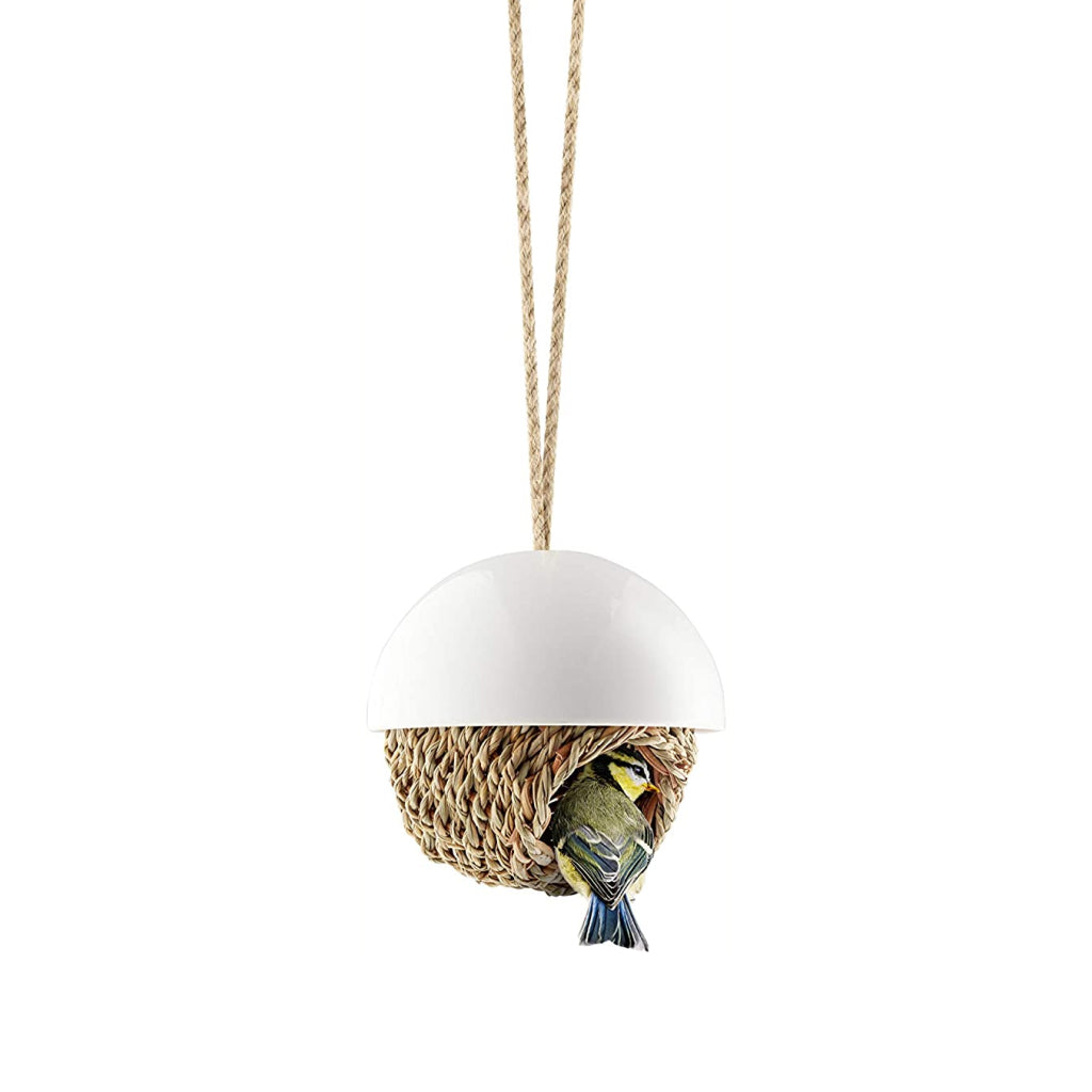 Hanging Woven Porcelain Bird Shelter