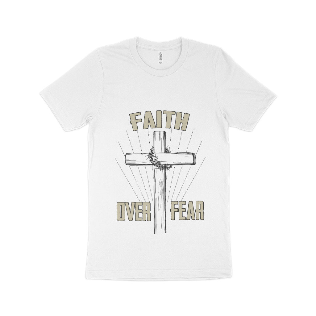 Faith Over Fear Unisex Jersey T-Shirt Made in USA