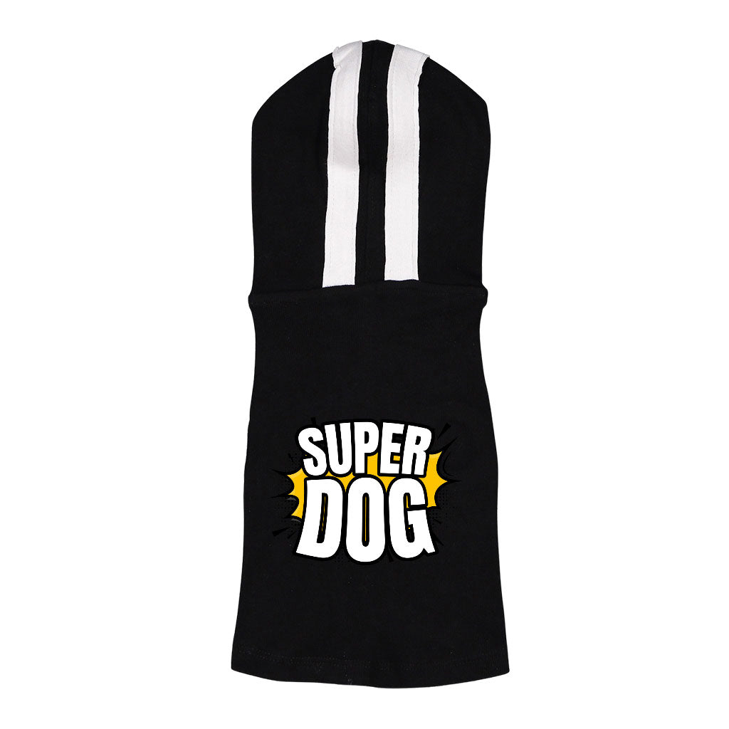 Super Dog Shirt with Hoodie - Colorful Dog Hoodie - Graphic Dog Clothing