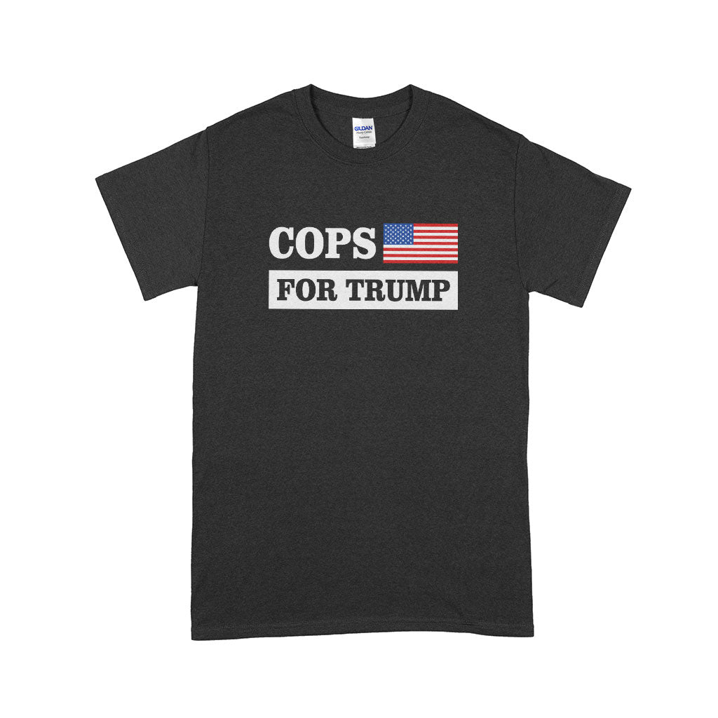 Men's Cops for Trump T-Shirt - Pro Trump T-Shirts