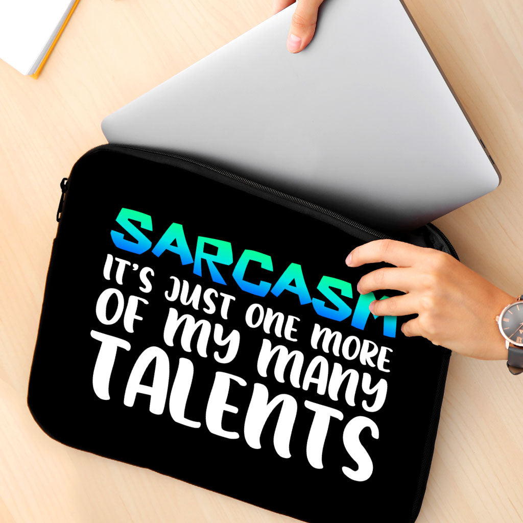 Sarcasm MacBook Pro 16" Two-Sided Sleeve - Funny Laptop Sleeve - Printed MacBook Sleeve