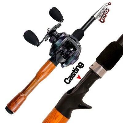 Ultimate Telescopic Fishing Rod and Baitcasting Reel Combo