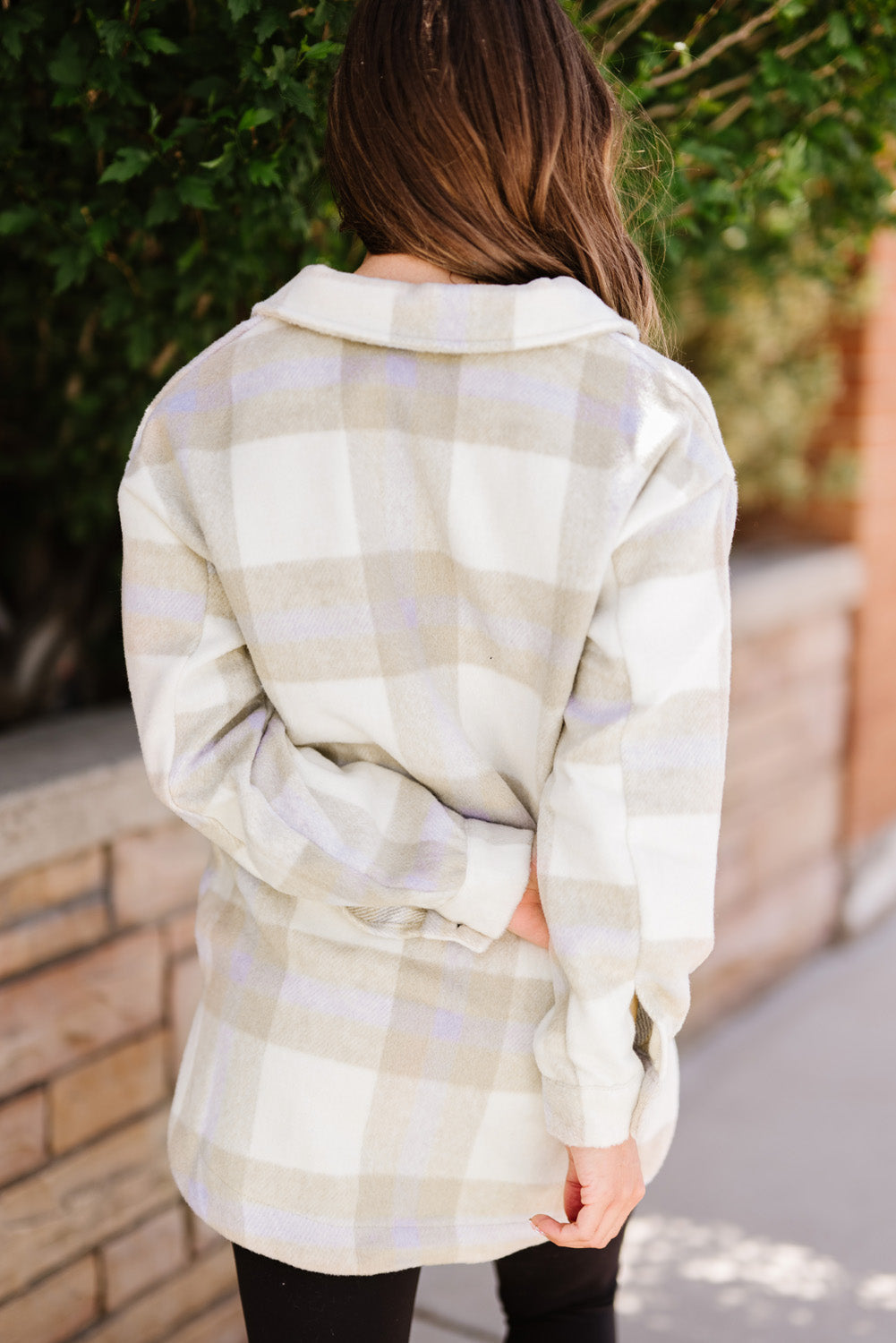 Plaid Dropped Shoulder Pocket Shacket (more color options)