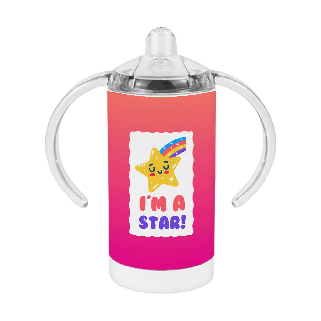 I'm a Star Sippy Cup - Cute Kawaii Baby Sippy Cup - Rainbow Sippy Cup