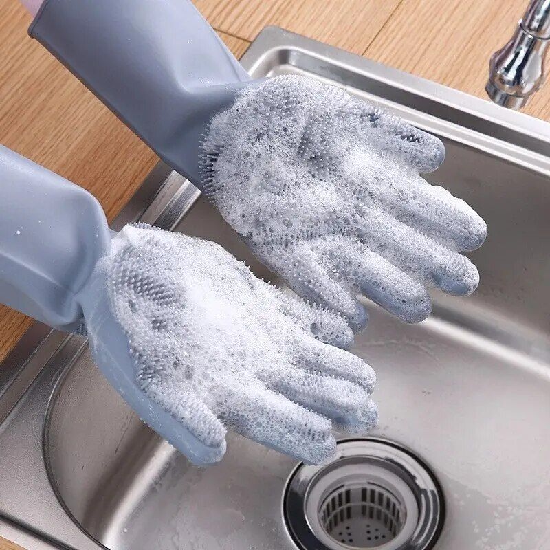 Multi-Purpose Silicone Dishwashing Gloves