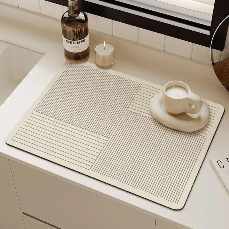 Versatile Absorbent Diatomite Kitchen Mat