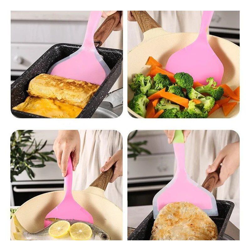 Multi-Purpose Silicone & Nylon Kitchen Spatula