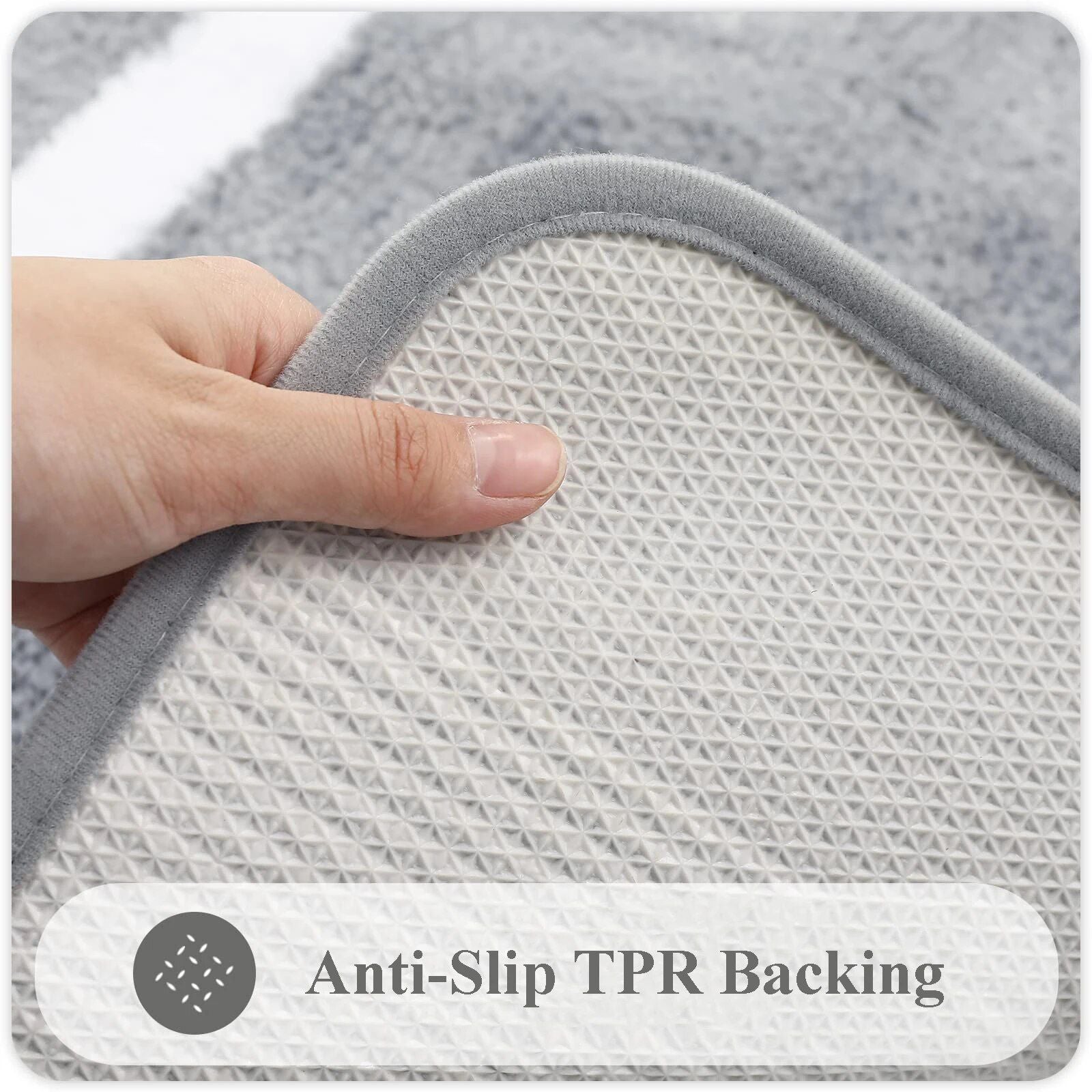 Luxurious Soft Plush Absorbent Bath Mat - Non-Slip, Machine Washable Rug for Bathroom, Bedroom & Living Room