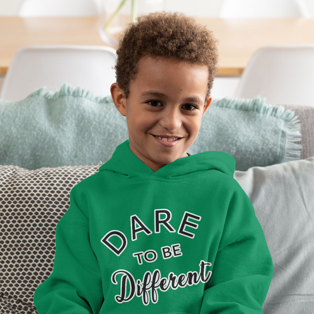 Dare to Be Different Toddler Hoodie - Cool Toddler Hooded Sweatshirt - Graphic Kids' Hoodie