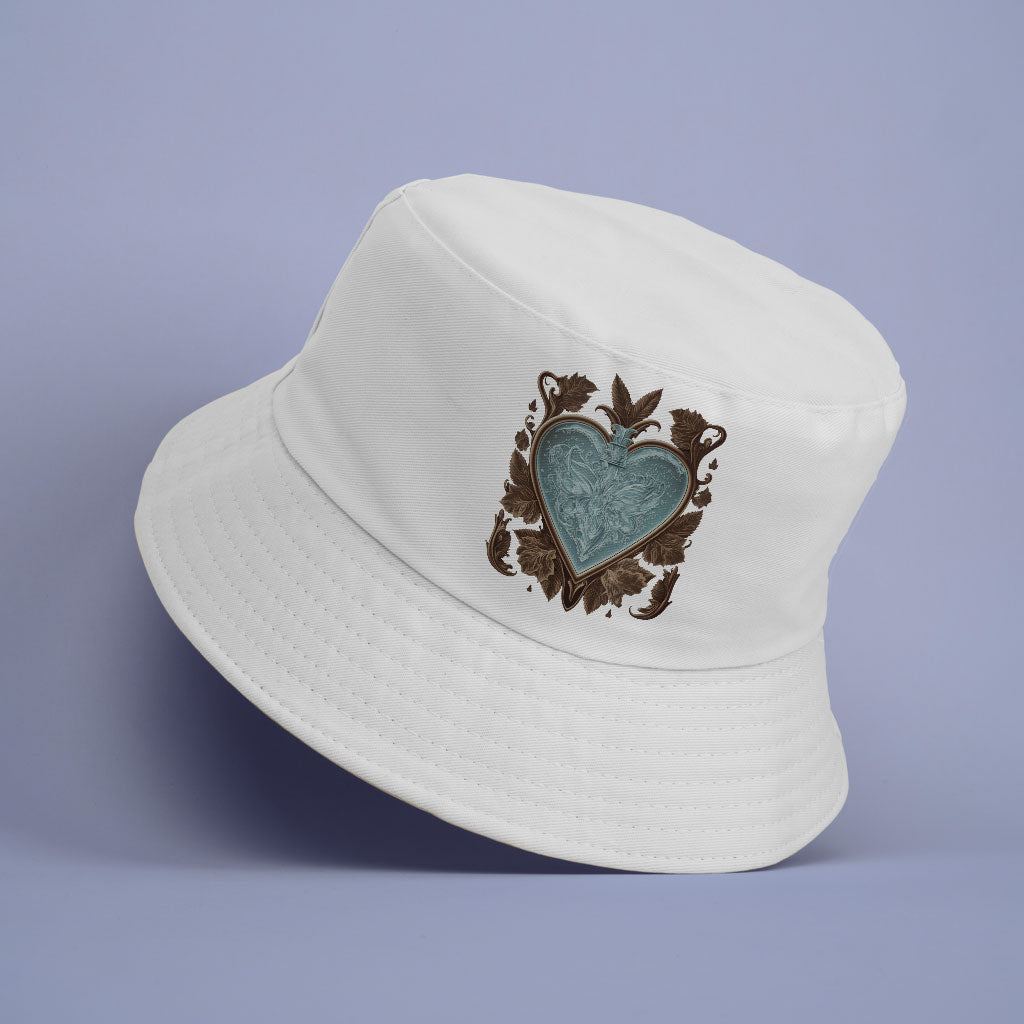 Ice Graphic Bucket Hat - Unique Hat - Winter Art Bucket Hat