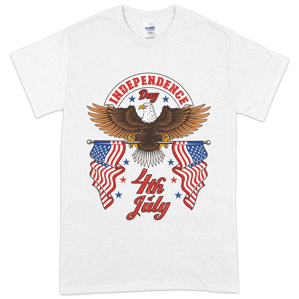 Heavy Cotton Independence Day 4th of July T-Shirt - Independence Day T-Shirts - Patriotic USA T-Shirt