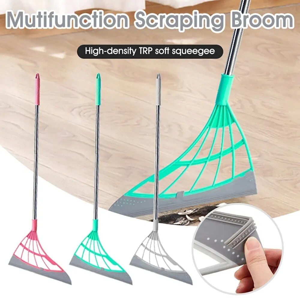 Multi-Purpose Silicone Scraper Broom & Floor Wiper