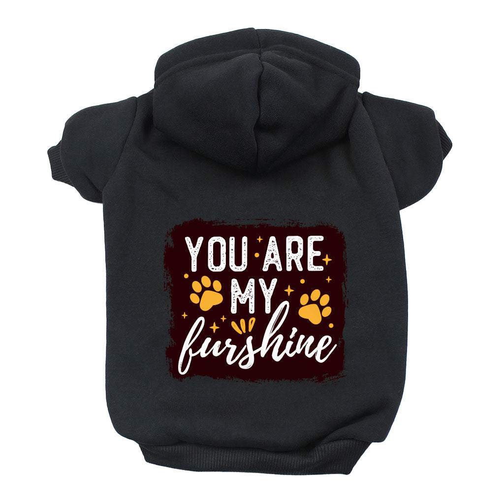 Cute Quote Dog Hoodie - Furshine Dog Coat - Text Design Dog Clothing