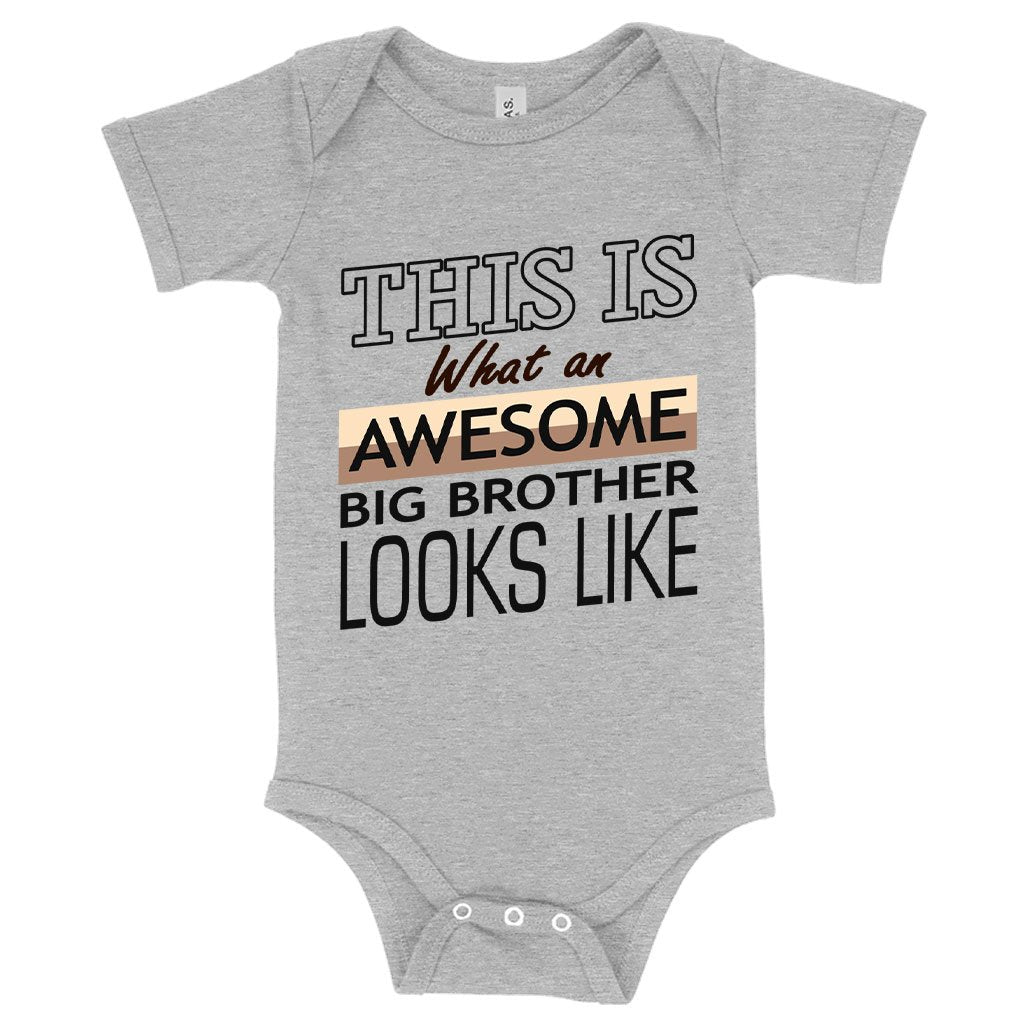 Baby Awesome Big Brother Onesie - I'm the Big Brother Onesie - Funny Family Onesie