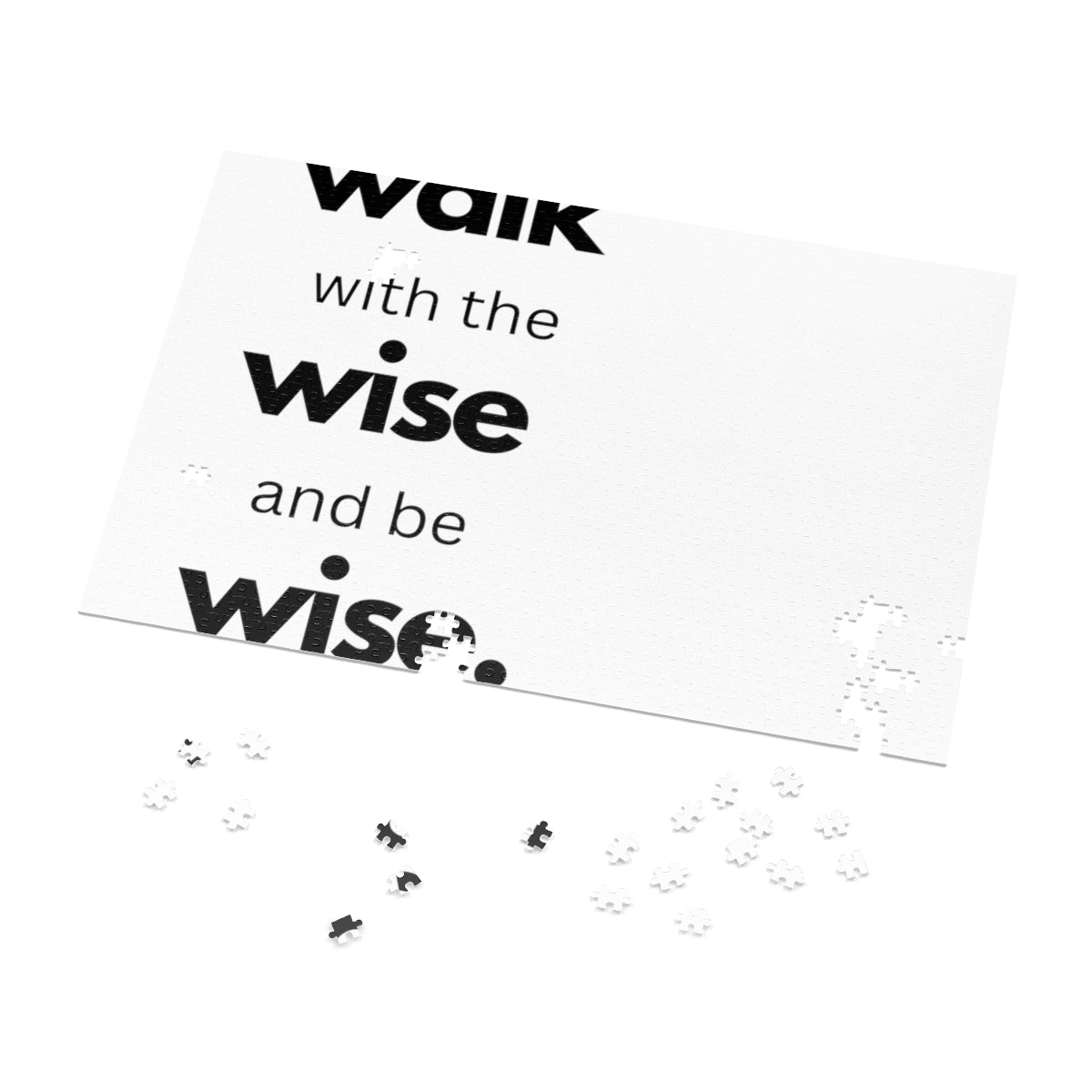 Home Decor, Puzzle Print for Children or Adults, Walk With The Wise