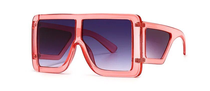 Chic Square Retro Sunglasses for Women - Oversized & UV400 Protected