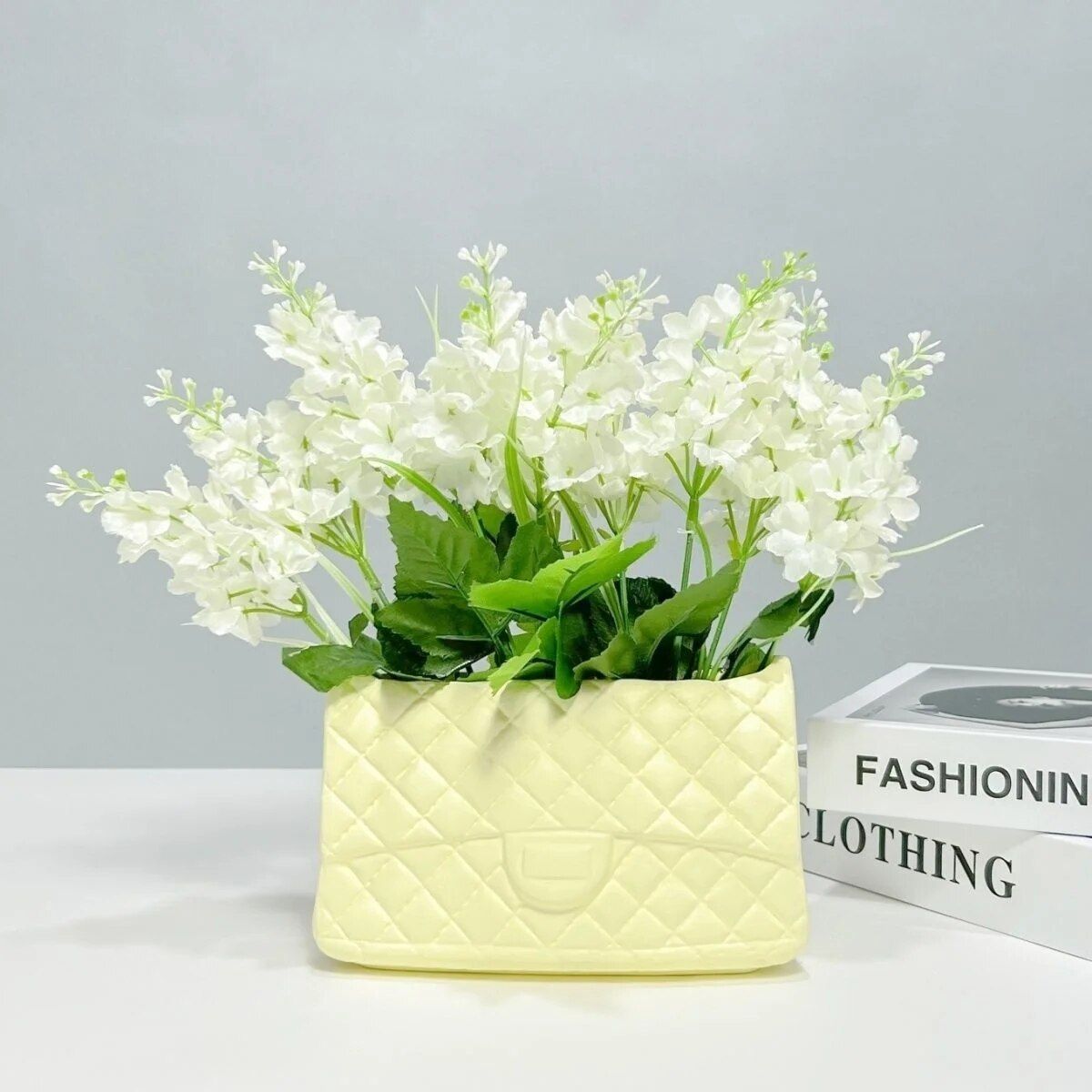 Chic Ceramic Handbag Vase