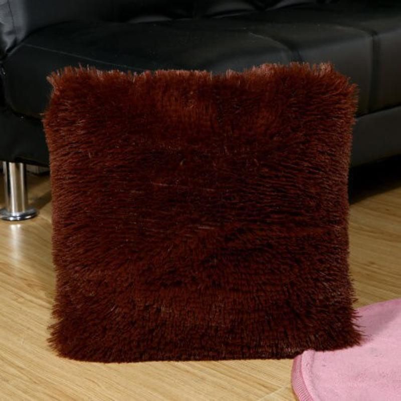 Luxurious Plush Fur Cushion Cover