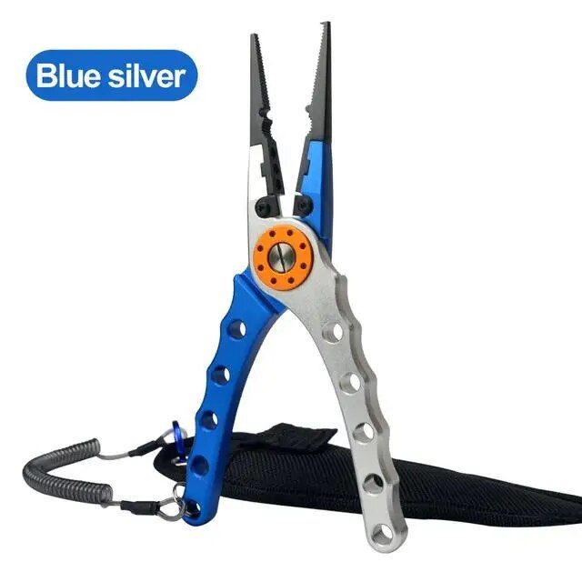 Multi-Purpose Aluminum Fishing Pliers - Line Cutter, Hook Remover, and Knot Tool