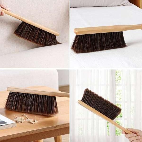 Eco-Friendly Microfiber Soft Sweep Bed Brush for Dust Removal