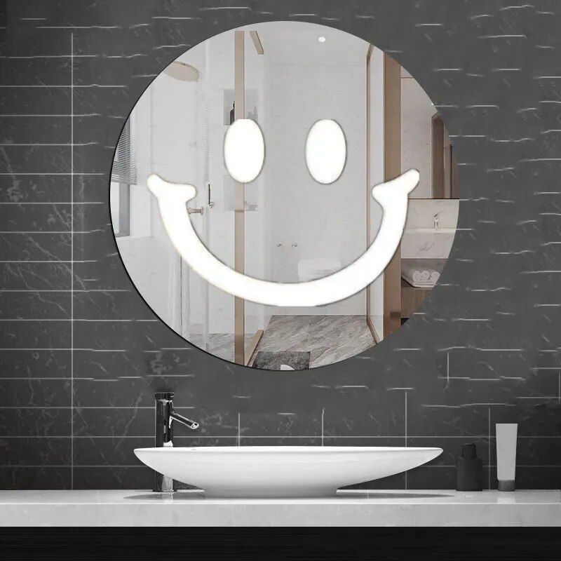 Acrylic Large Happy Smile Mirror