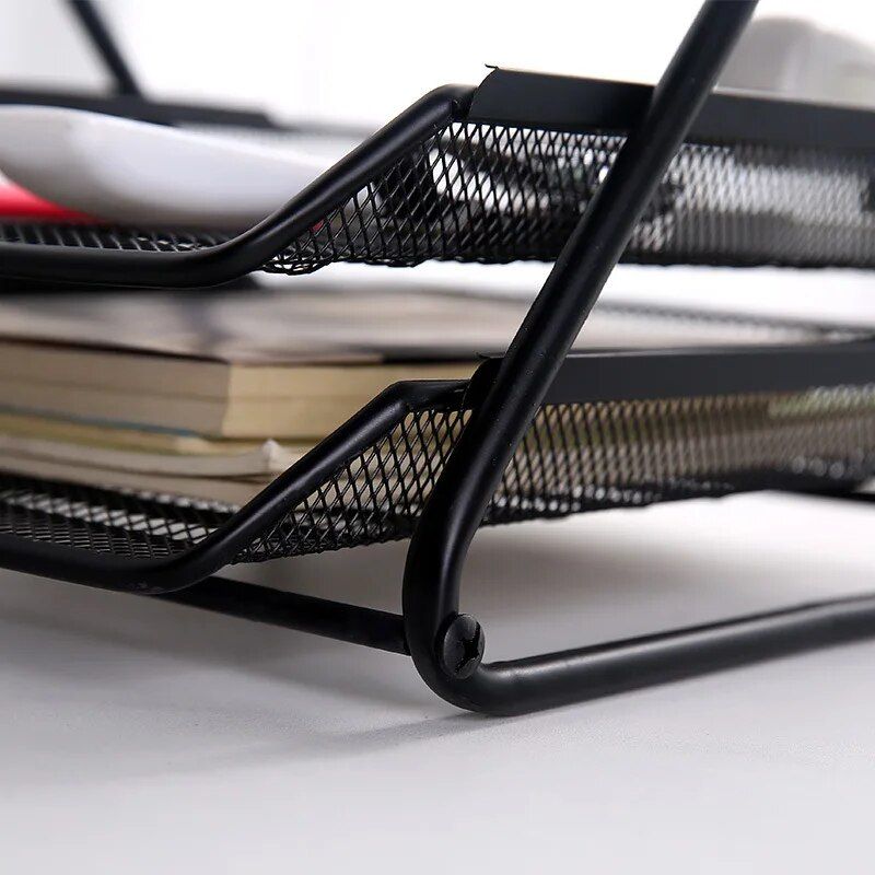 Multi-Layer Iron Mesh Office Organizer