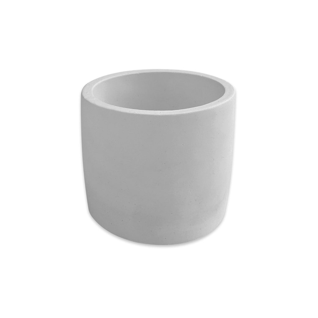 Round White Ceramic Planter