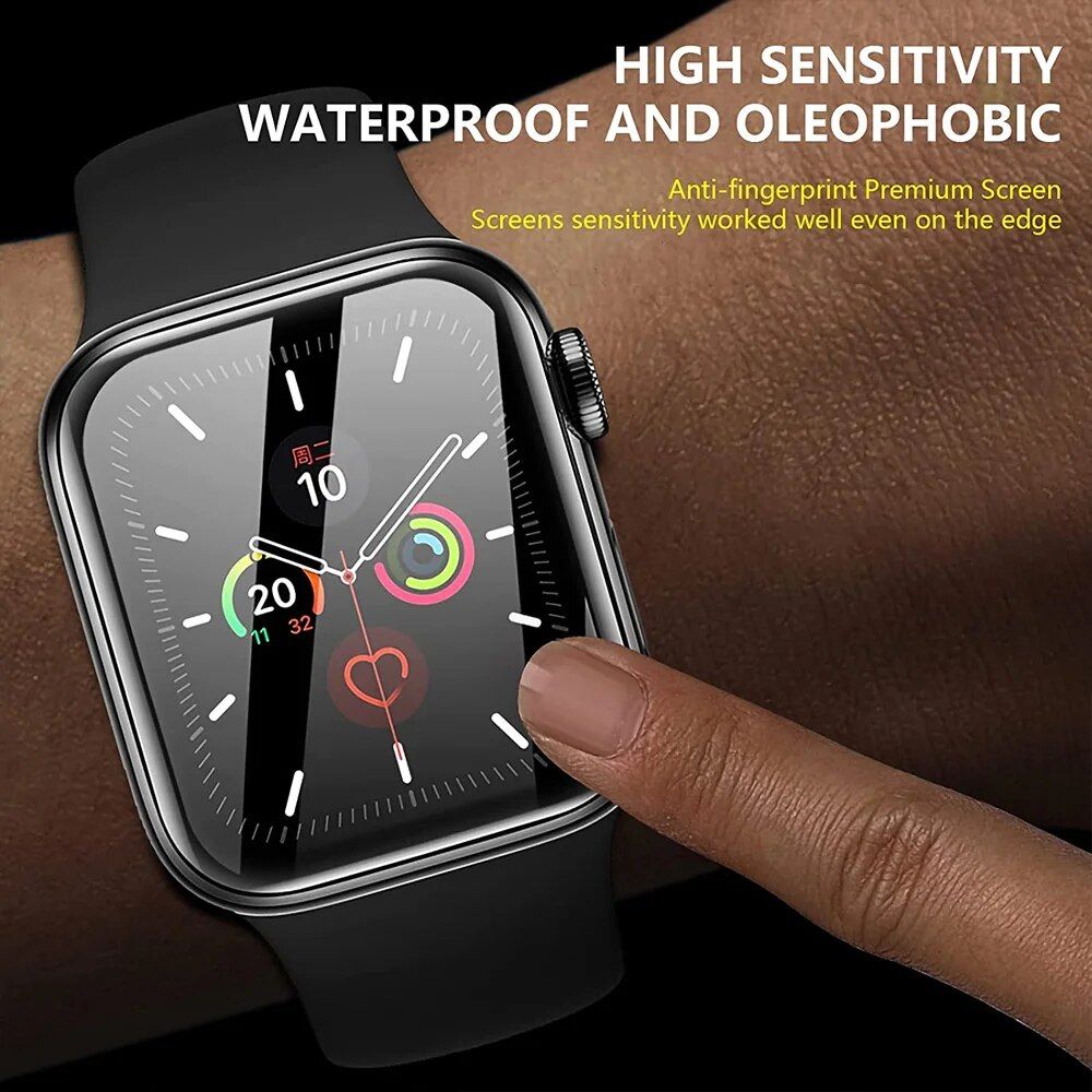 9D HD Soft Film Screen Protector for Apple Watch Series (38mm to 45mm) - Not Tempered Glass