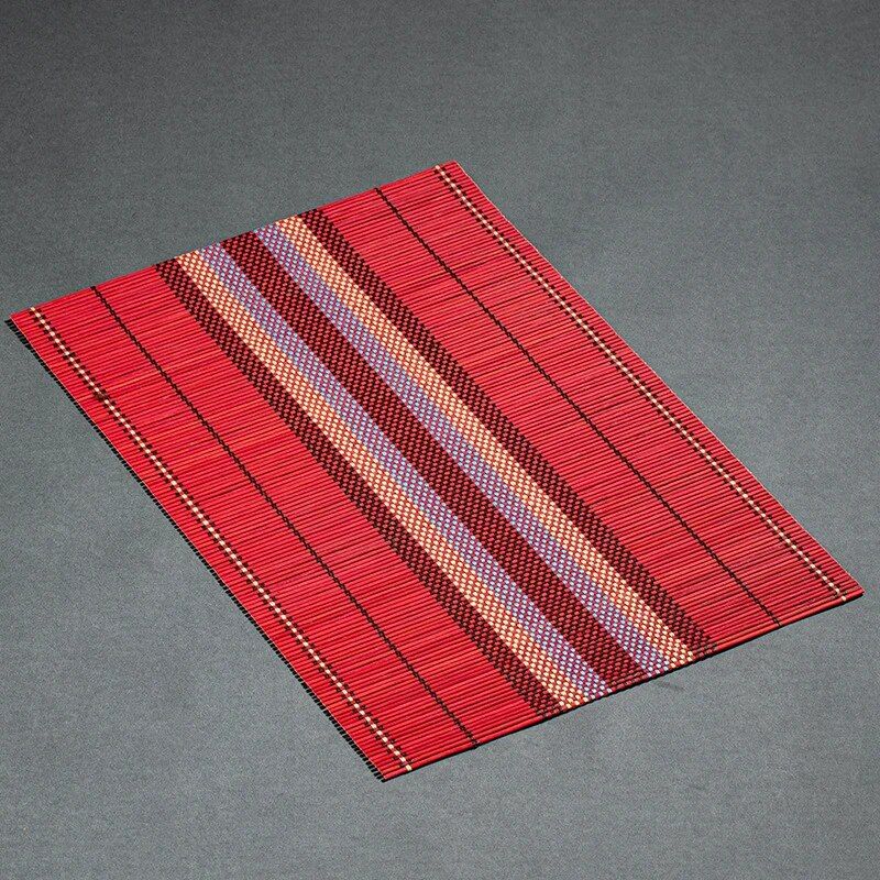 Eco-Chic Bamboo Placemat & Coaster Set - Vibrant, Durable Table Mats