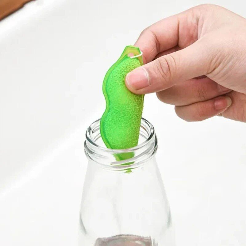 Multi-Pack Pea-Shaped Bottle Cleaning Sponges