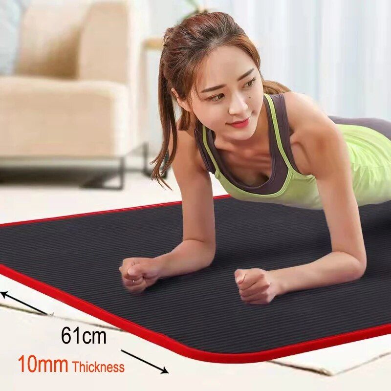 10mm Thick Non-Slip Yoga & Acupressure Mat: Versatile Fitness and Meditation Pad