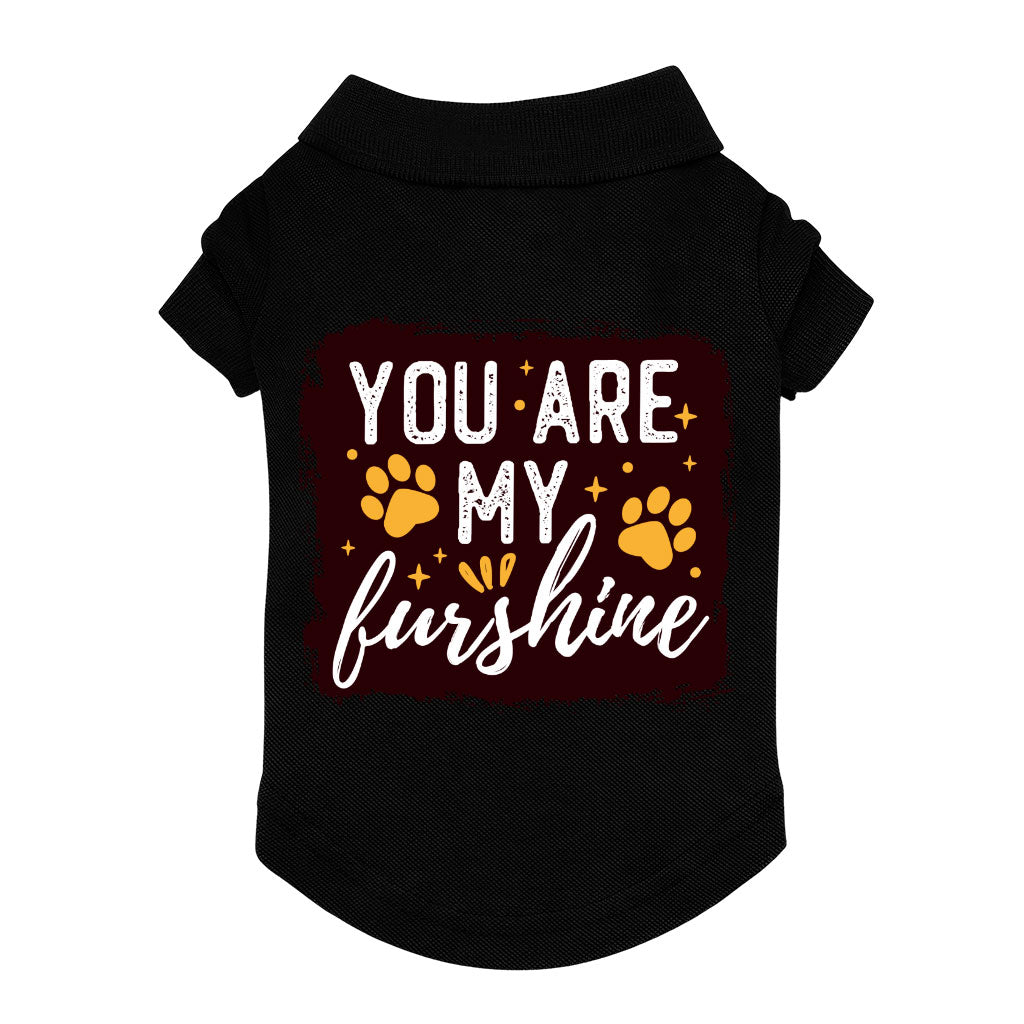 Cute Quote Dog Polo Shirt - Furshine Dog T-Shirt - Text Design Dog Clothing