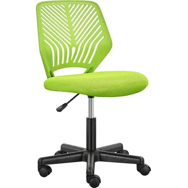 Vibrant Mid-Back Armless Swivel Office Chair with Adjustable Height