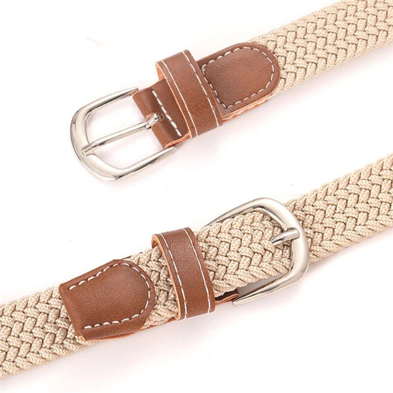 2023 Trendy Unisex Canvas Belt with Metal Alloy Pin Buckle for Casual and Formal Attire