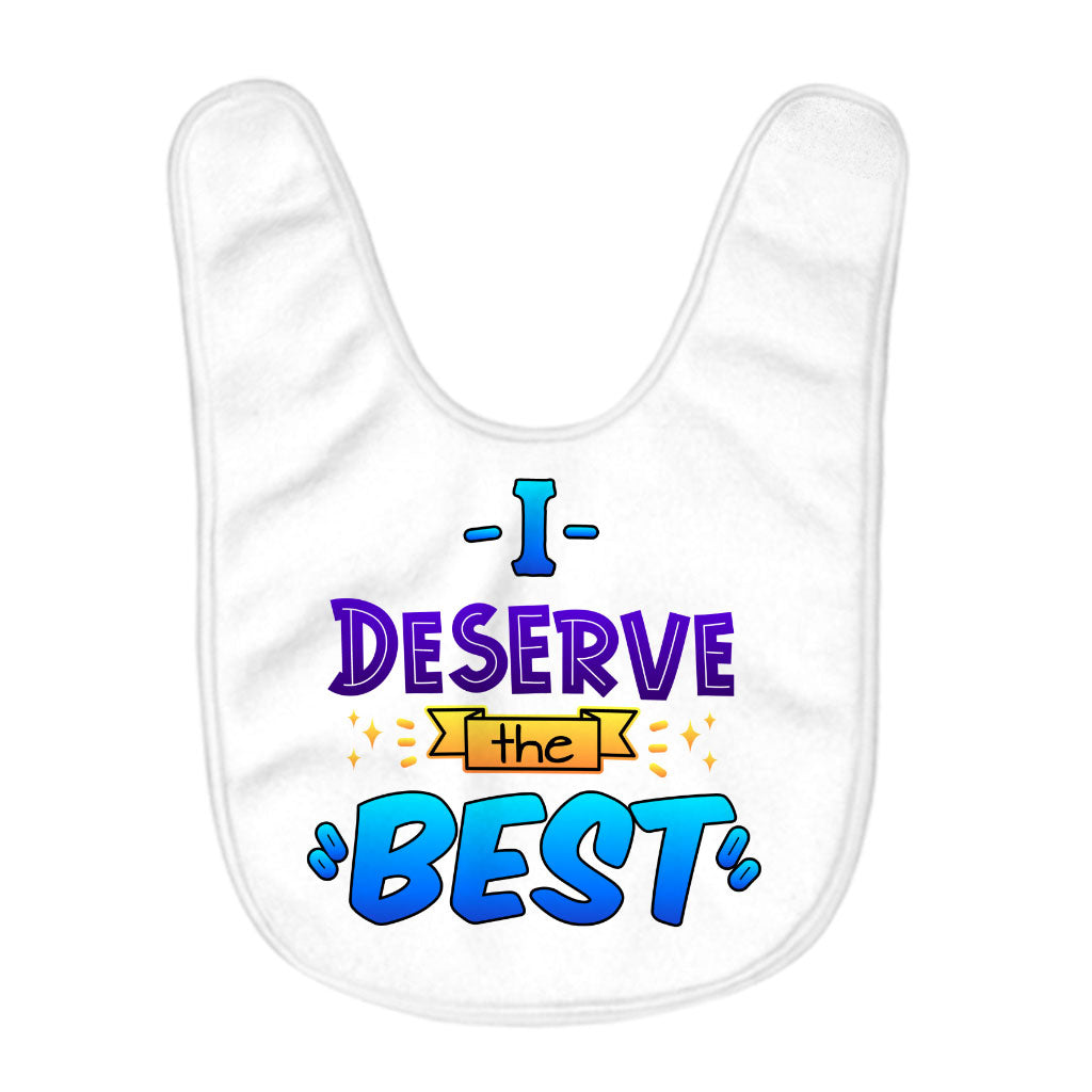 Inspirational Quote Baby Bibs - Cool Baby Feeding Bibs - Printed Bibs for Eating