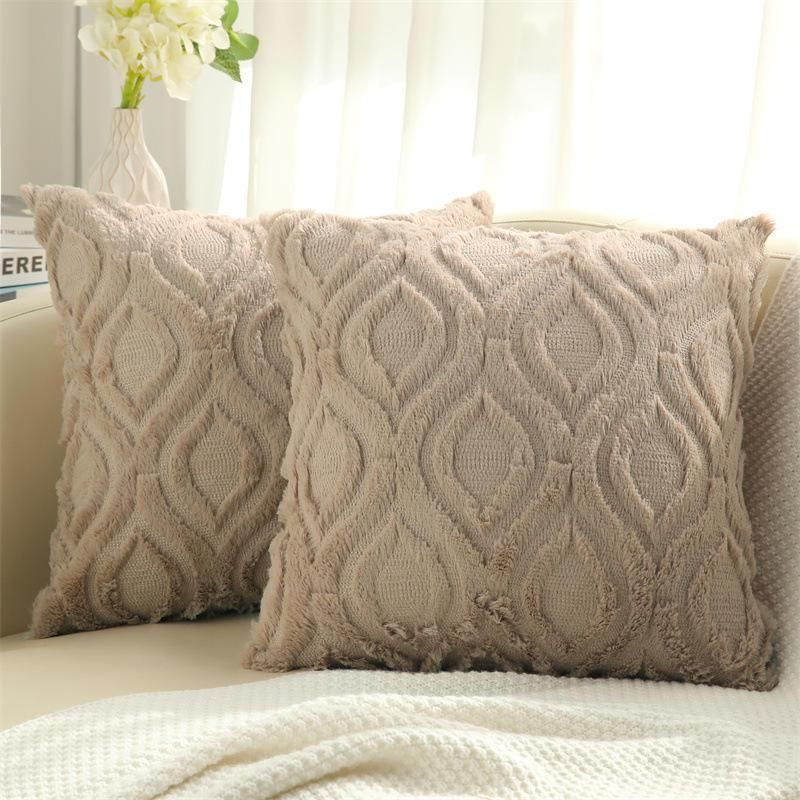 Luxury Geometric Cotton-Linen Throw Pillow Cover